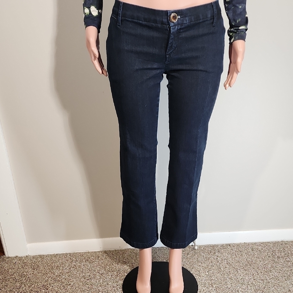 Daisy Fuentes Dark Blue Ankle Jeans